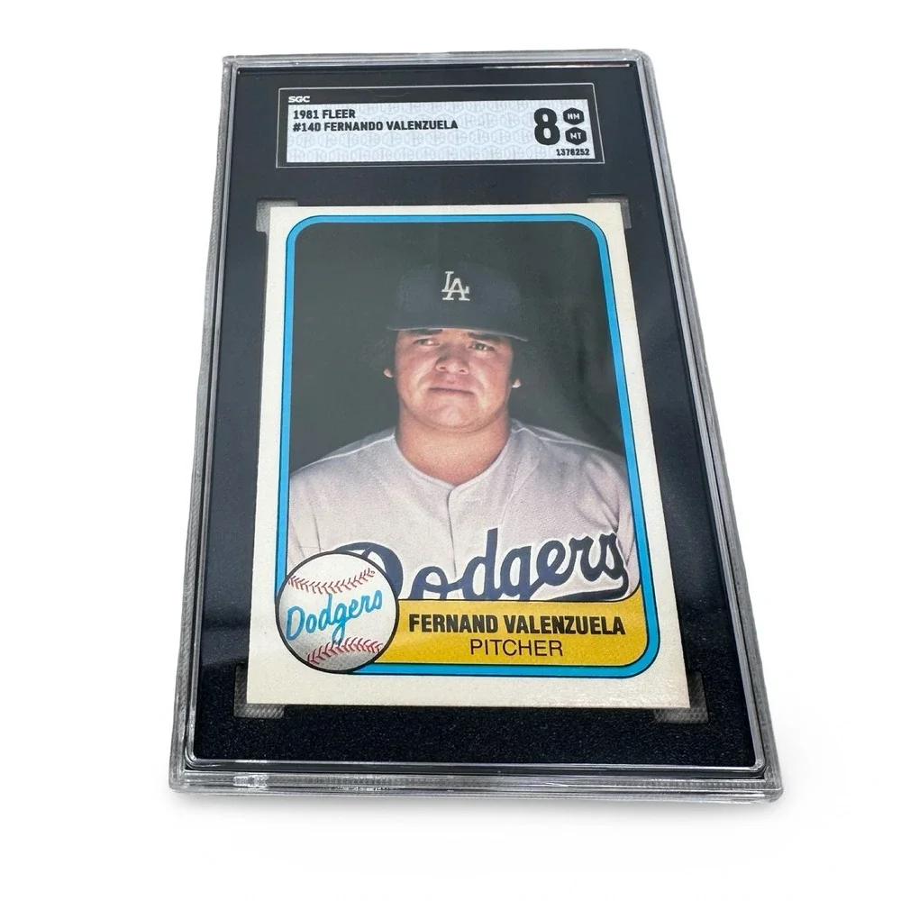 1981 Fleer #140 Fernando Valenzuela Los Angeles Dodgers SGC 8 NM-MT Baseball